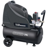 DRAPER 24L 230V 1.1kW Oil-Free Air Compressor £169.95